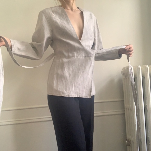 NWT Christopher Esber Bonded Linen Utility Top - Picture 3 of 10
